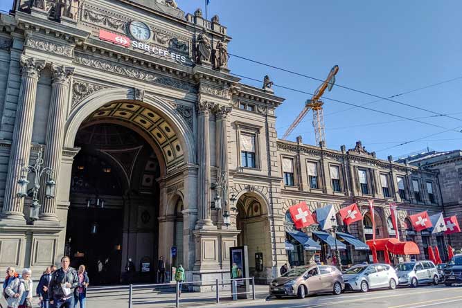 Bahnhof in Zürich