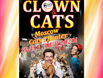 Clown and Cats Plakat